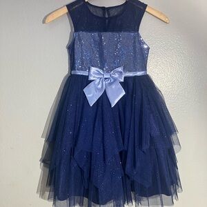 Little Girls dress size 6 (kids)navy blue